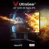 LG Ultragear UHD 32-Inch Gaming Monitor 32GQ950-B, Nano IPS 1ms (GtG) with ATW, VESA DisplayHDR 1000, NVIDIA G-SYNC, and AMD FreeSync, 144Hz, Black
