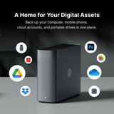 Synology BeeStation - Black Tabletop Metal Server Cabinet for Desktop, Laptop - Backup & Sync Files from Google Drive, OneDrive, Dropbox & External Drives BST150-4T