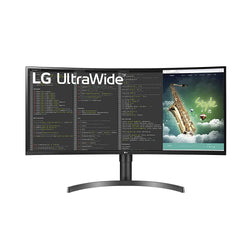 LG 35WN75C-B – 35” QHD (3440 x 1440) Curved Monitor with sRGB 99% Color Gamut and HDR 10 and USB-Type C (94W Power Delivery)