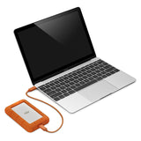 Seagate LaCie Rugged 4TB External Hard Drive (Orange)