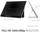 VIEWSONIC  VG1655 16” Portable Monitor
