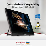 ViewSonic TD1630-3 16" 10-point Touch Screen Monitor