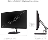 ViewSonicTD2455 24” In-Cell Touch Monitor with USB Type-C Input and Advanced Ergonomics