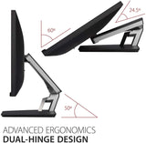 ViewSonicTD2455 24” In-Cell Touch Monitor with USB Type-C Input and Advanced Ergonomics